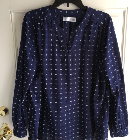 Time and Tru Tops - Navy blue shirt